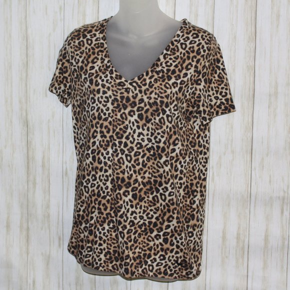 Victoria's Secret PINK leopard Tee Small - Picture 1 of 3